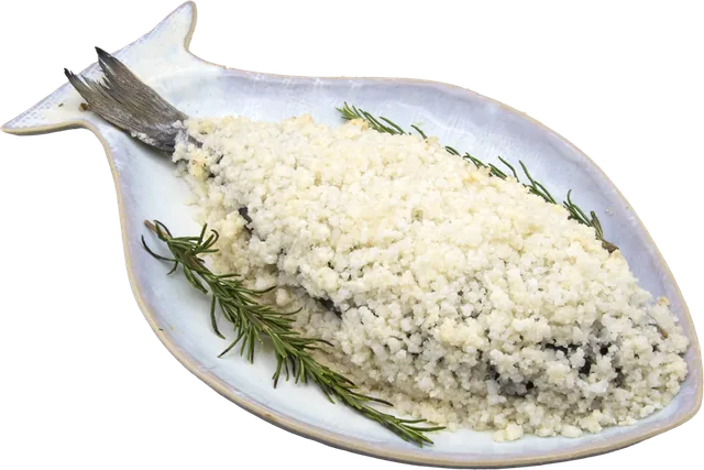 Dourada Assada em Crosta de Sal Grosso